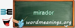 WordMeaning blackboard for mirador